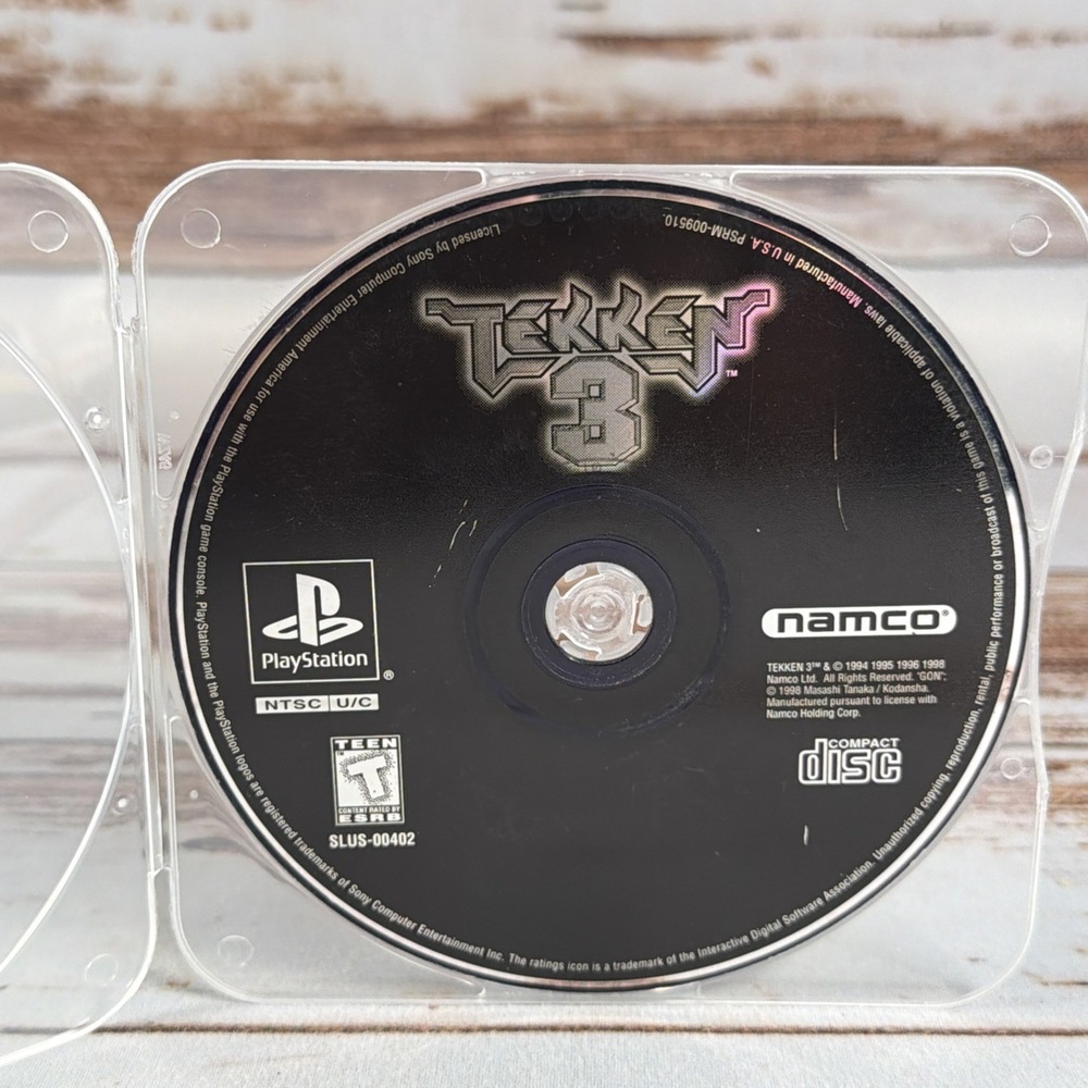 Tekken 3 (Sony PlayStation 1, 1998) Tekken III PS1 PSOne PSX 2 3